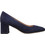 KALOGIROU Γόβες Suede με Χοντρό Χαμηλό Τακούνι Navy Μπλε 7401S