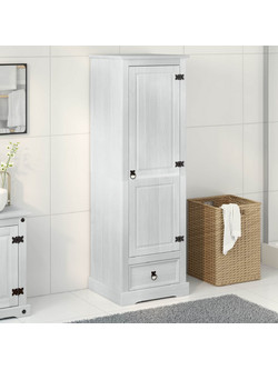 vidaXL Μονόφυλλη Ντουλάπα Ρούχων Λευκή 55x50x170cm 42024934