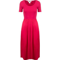DKNY Midi Καλοκαιρινό Καθημερινό Φόρεμα Φούξια P6AUAB90-HPK