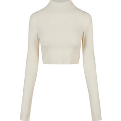 Urban Classics Γυναικείο Χειμερινό Crop Top Βαμβακερό Εκρού TB4749-02903