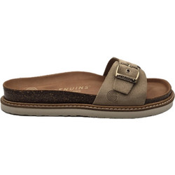 Genuins Γυναικεία Σανδάλια Suede Ανατομικά Μπεζ G106264