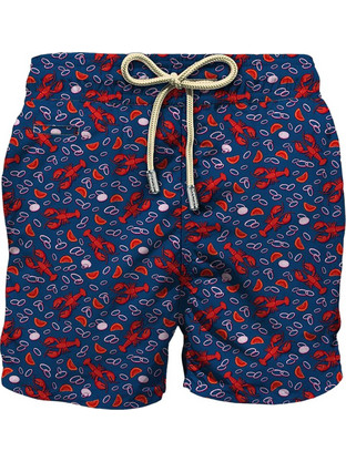 Mc2 Saint Barth Lobster Salad 61 Ανδρικό Μαγιό Σορτς με Σχέδια Navy Μπλε LIG0003-02620L