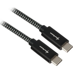 Sharkoon Braided USB-C to USB-C 0.5m Black 4044951027057
