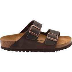 Birkenstock Arizona Δερμάτινα Γυναικεία Σανδάλια Ανατομικά Σοκολατί 052531