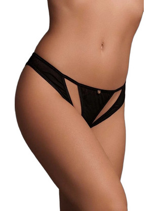Le Desir Milou Γυναικείο Sexy String Αυτοκινήτου Μαύρο U05880
