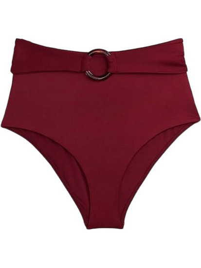 Tommy Hilfiger Ψηλόμεσο Bikini Slip Μπορντό UW0UW06513-XJQ