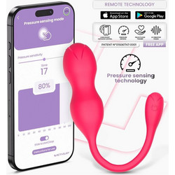 IntoYou Kyra Pelvic Floor Trainer Κολπικές Μπάλες με Δόνηση Ροζ