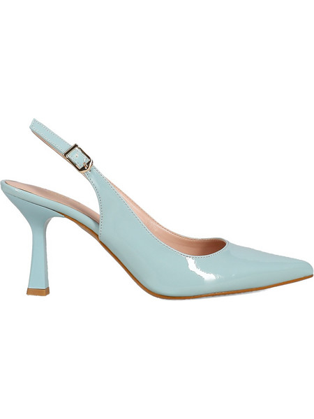 Migato Γόβες Slingback Λουστρίνι με Λεπτό Ψηλό Τακούνι Γαλάζιες 100049568-004