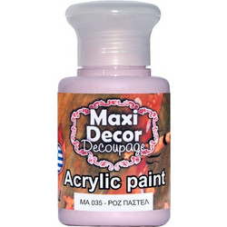 Maxi Decor 035 Pastel Pink Ακρυλικό Χρώμα Ζωγραφικής 60ml