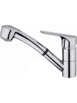 Teka MTP 978 Μπαταρία Κουζίνας Πάγκου Διπλής Παροχής Ανάμεικτη με Ντουζ Inox
