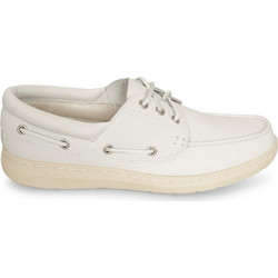 Timberland Portofino Pier Ανδρικά Μοκασίνια Boat Shoes Δερμάτινα Λευκά TB0A6CXMEM21