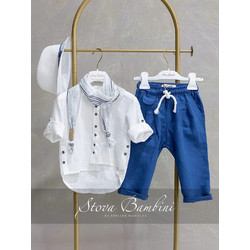 Stova Bambini Βαπτιστικό Κοστούμι με Παντελόνι & Πουκάμισο 4τμχ SS26B31