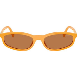 Miu Miu MUA06S 22D90Q Γυναικεία Γυαλιά Ηλίου Cat Eye Κοκάλινα Πορτοκαλί με Καφέ Φακό
