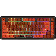 Redragon K4PUC21N0 Pro Ασύρματο Μηχανικό Gaming Πληκτρολόγιο TenKeyLess με Lion L Διακόπτες RGB Black Red