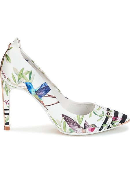 Ted Baker Γόβες Δερμάτινες με Τακούνι Στιλέτο Λευκές 917232