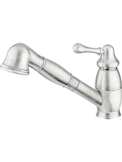 Interflex Maya 082182 Μπαταρία Κουζίνας Πάγκου Διπλής Παροχής Ανάμεικτη με Ντουζ Inox