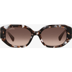 Lancel LA91062 C02 Γυναικεία Γυαλιά Ηλίου Τετράγωνα Κοκάλινα Ταρταρούγα με Καφέ Φακό