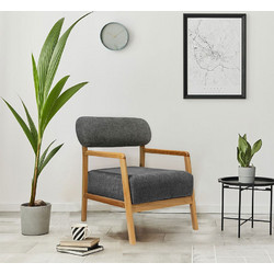 Stewe Home Πολυθρόνα Ανθρακί SKU-3073-V4917