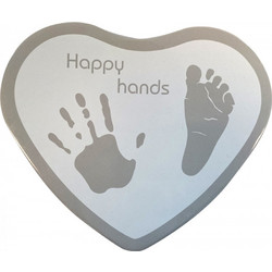 Dooky Αναμνηστικό Αποτύπωμα για Μωρά Happy Hands Λευκό Γκρι DK-130001