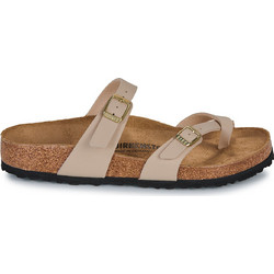 Birkenstock Mayari Δερμάτινα Γυναικεία Σανδάλια Ανατομικά Εκρού 1029811