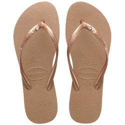 Havaianas Γυναικείες Σαγιονάρες Αντιολισθητικές Ροζ Χρυσές 4145651-3581