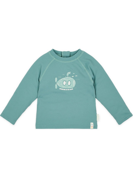 Little Dutch Ocean Green Αντηλιακό UV Βρεφικό Μαγιό Μπλούζα για Αγόρι Βεραμάν 	LD-CL260303