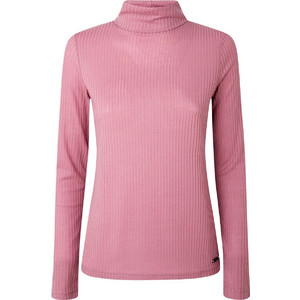 Pepe Jeans Deborah Γυναικείο Χειμερινό Top Ριπ Ροζ PL504618-200 Pepe Jeans Deborah Γυναικείο Χειμερινό Top Ριπ Ροζ PL504618-200