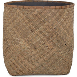 Soulworks XXL Γλάστρα Εξωτερικού Χώρου Οβάλ Bamboo 90x90x90cm 0830002