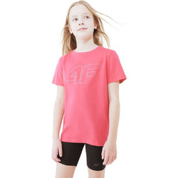 4F Παιδικό T-Shirt Κοντομάνικο Ροζ 4FJWSS26TTSHF3004-54S