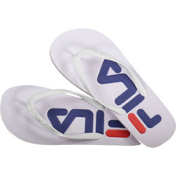 Fila Γυναικείες Σαγιονάρες Λευκές FW0005-10004