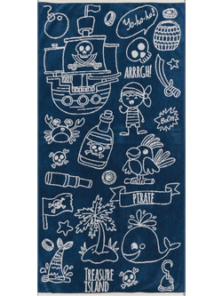 Kentia Tamarama Παιδική Πετσέτα Θαλάσσης Navy Μπλε 70x140cm 81281