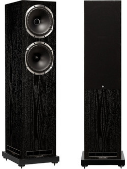 Fyne Audio F502S Ζεύγος Ηχείων Hi-Fi Δαπέδου 180W 2.5 Δρόμων Black Oak