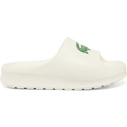 Lacoste Γυναικείες Παντόφλες Καλοκαιρινές Flatforms Αντιολισθητικές Λευκές 48CFA00221Y5