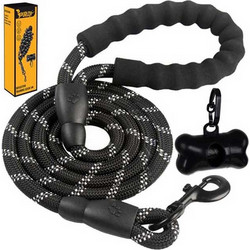 Purlov Εκπαιδευτικό Λουρί Σκύλου 3m x 12mm Μαύρο