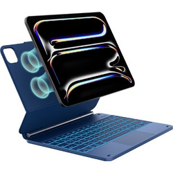 Typecase Edge Flip Cover with Keyboard Pacific Blue (iPad Pro 13" 2024 / 2025)