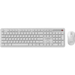 Gembird Slim Pro White Ασύρματο Σετ Πληκτρολόγιο & Ποντίκι