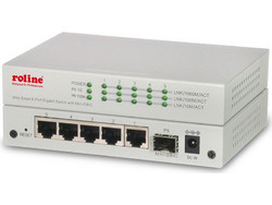 Roline 21.14.3523 Managed L2 Switch με 5 Θύρες Ethernet 1000Mbps και 1 SFP θύρα