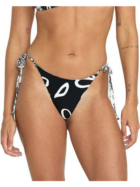 Volcom Sol Rebel Bikini Brazil Μαύρο Λευκό O2322500-SWH