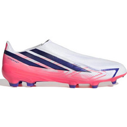 Adidas F50 Hyperfast League FG KJ3415 Ποδοσφαιρικά Παπούτσια με Τάπες Λευκά Ροζ