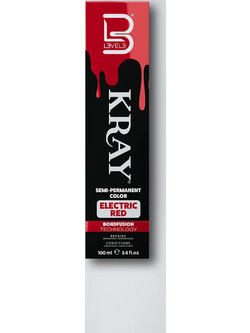 L3VEL3 Kray Electric Red Ημιμόνιμη Βαφή Μαλλιών 100ml