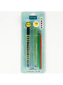 Mr. Wonderful Bo-Bo Bee and Daisy Σετ Στυλό Gel που Σβήνει 2τμχ 2503011259
