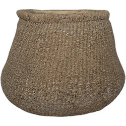 Supergreens Helix Γλάστρα Στρογγυλή Τσιμεντένια Καφέ 40.7x30cm 0080-8