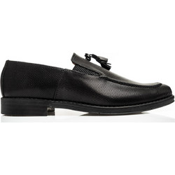 Northway Ανδρικά Μοκασίνια Loafers Δερμάτινα Μαύρα 712