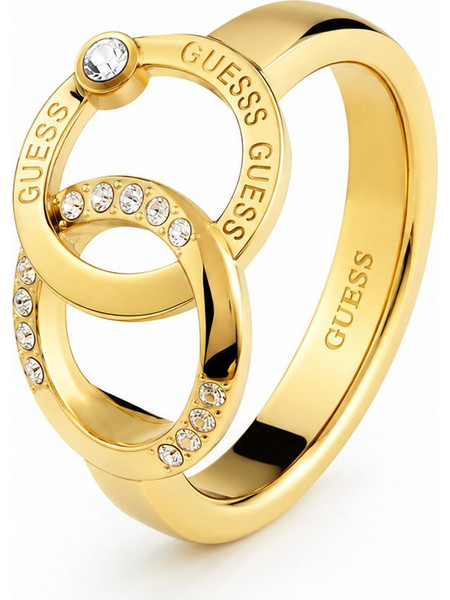 Guess Γυναικείο Δαχτυλίδι από Ατσάλι Xρυσό UBR02196JWYG