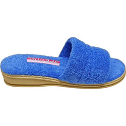 Fame Γυναικείες Παντόφλες Καλοκαιρινές Platforms Royal Blue WB6087