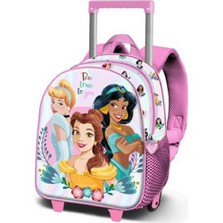 Karactermania Disney Princess Σχολική Τσάντα Τρόλεϊ Νηπιαγωγείου Ροζ 08431