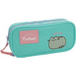 Back Me UP Pusheen the Cat Κασετίνα Βαρελάκι Τιρκουάζ 361-02144