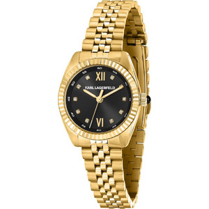 Karl Lagerfeld Timeless Code Mini Γυναικείο Ρολόι με Χρυσό Μεταλλικό Μπρασελέ 553109502