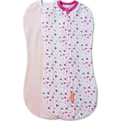 Ingenuity SwaddleMe Heart You Πάνα Φασκιώματος Μπεζ Ροζ 58503