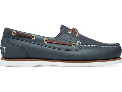 Timberland Classic Boat 2-Eye Ανδρικά Μοκασίνια Boat Shoes Δερμάτινα Navy Μπλε TB07233248410